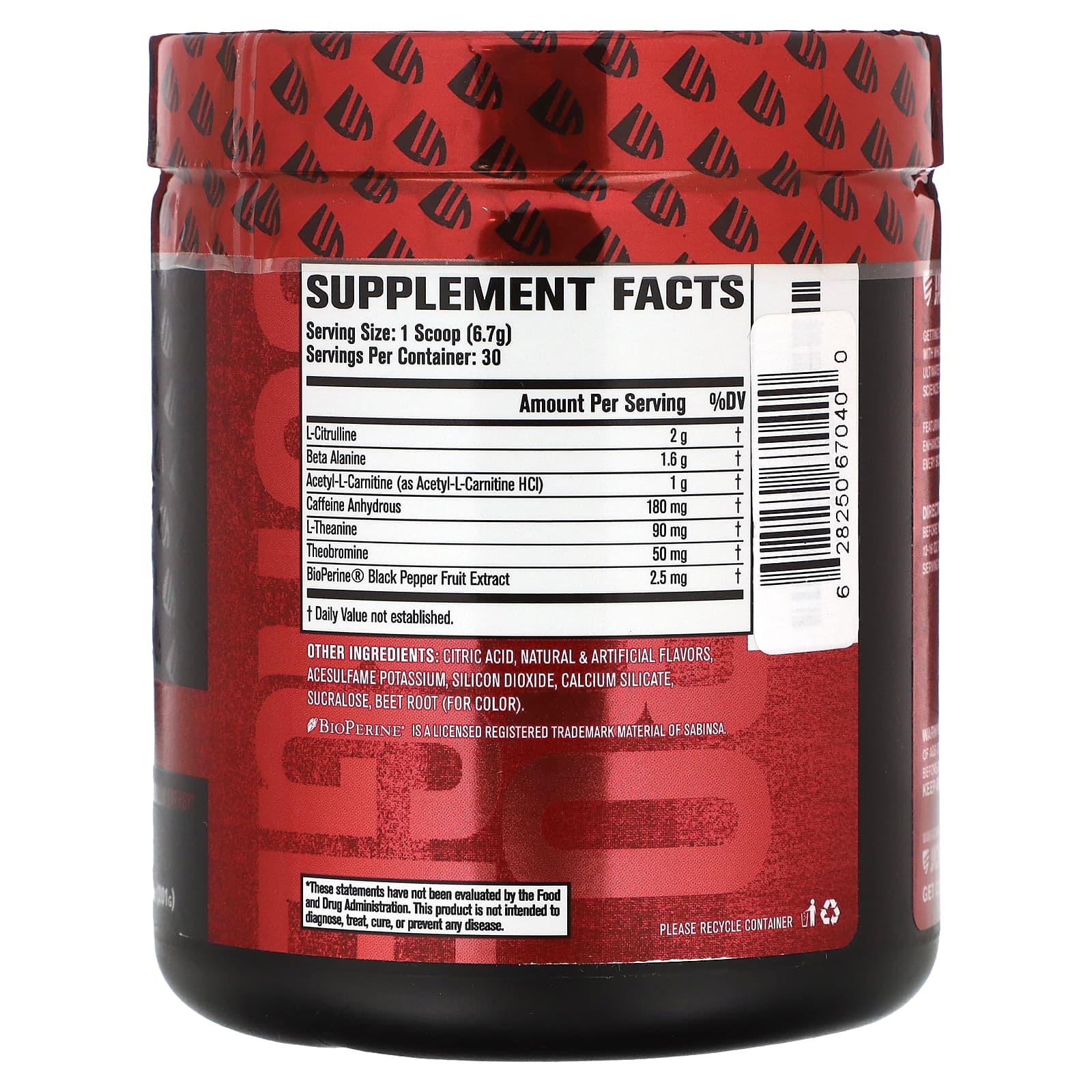 Jacked Factory Nitro Surge Shred Thermogenic Pre-Workout 201g Watermelon - Image 2