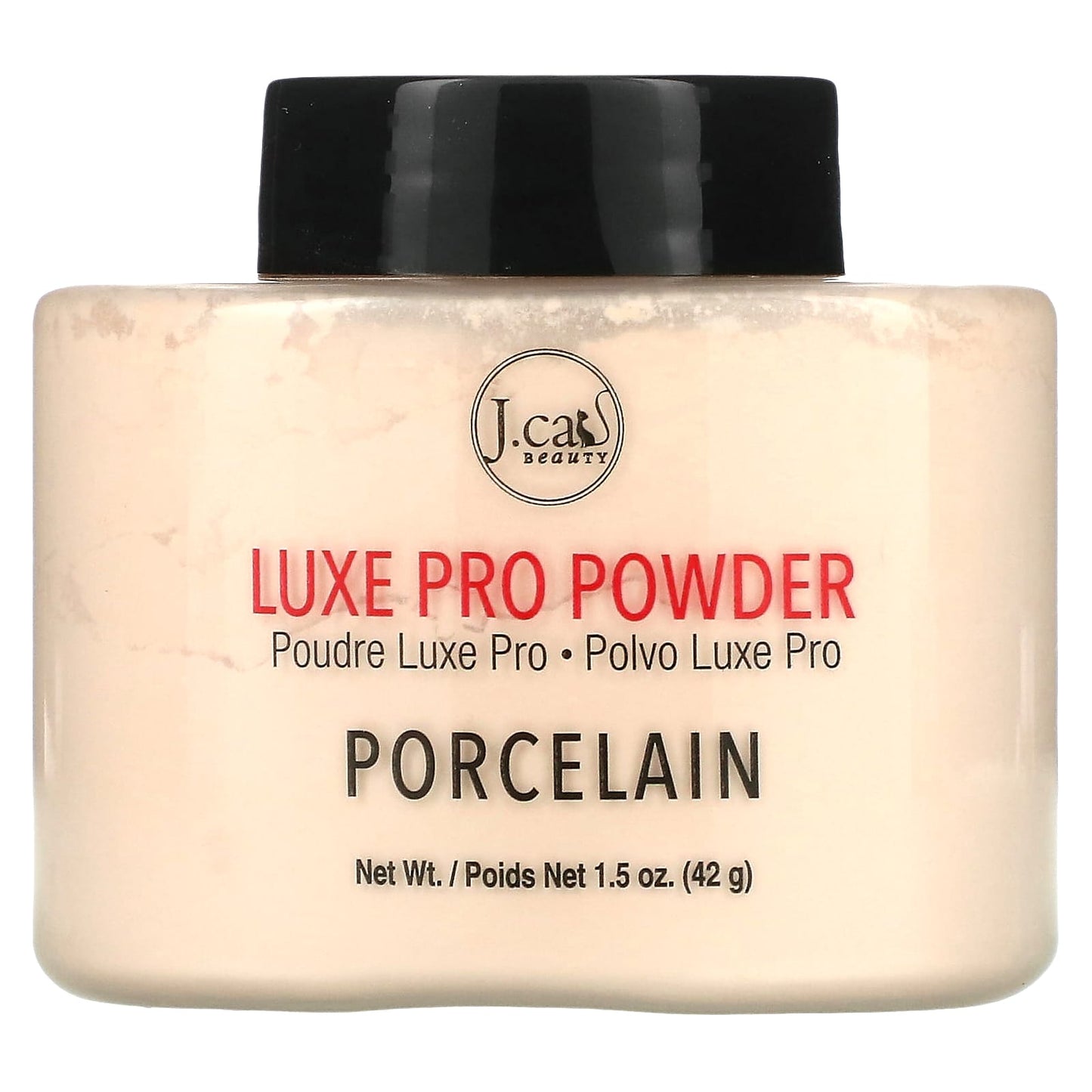 J.Cat Beauty Luxe Pro Powder, Porcelain Finish, Long-Lasting Face Setting Powder - Image 1