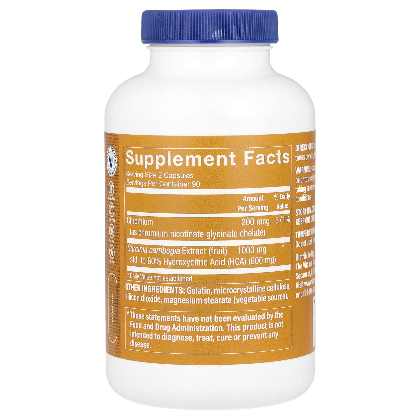 The Vitamin Shoppe, Garcinia Cambogia Extract, 180 Capsules - Image 2