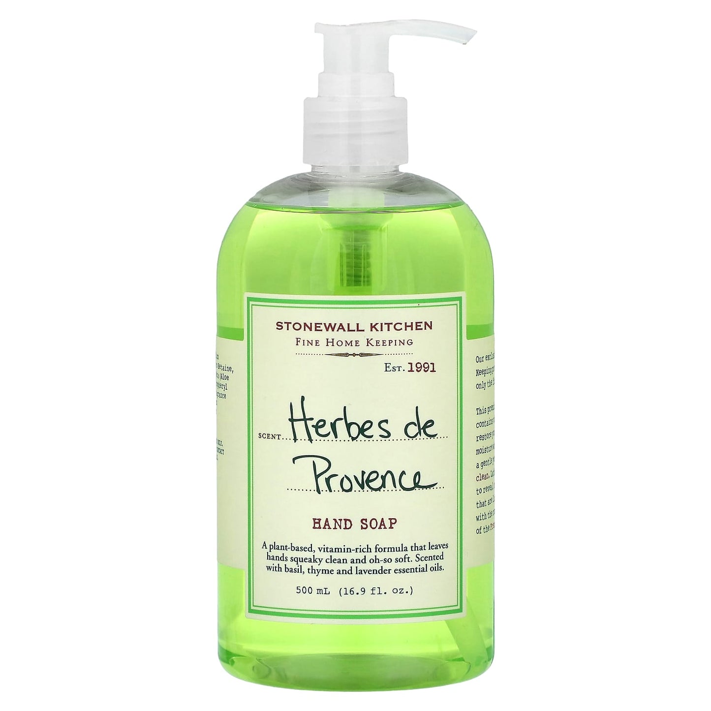 Stonewall Kitchen, Hand Soap, Herbes de Provence, 16.9 fl oz (500 ml) - Image 1