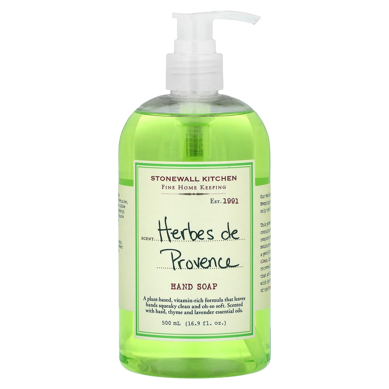 Stonewall Kitchen, Hand Soap, Herbes de Provence, 16.9 fl oz (500 ml) - Image 1