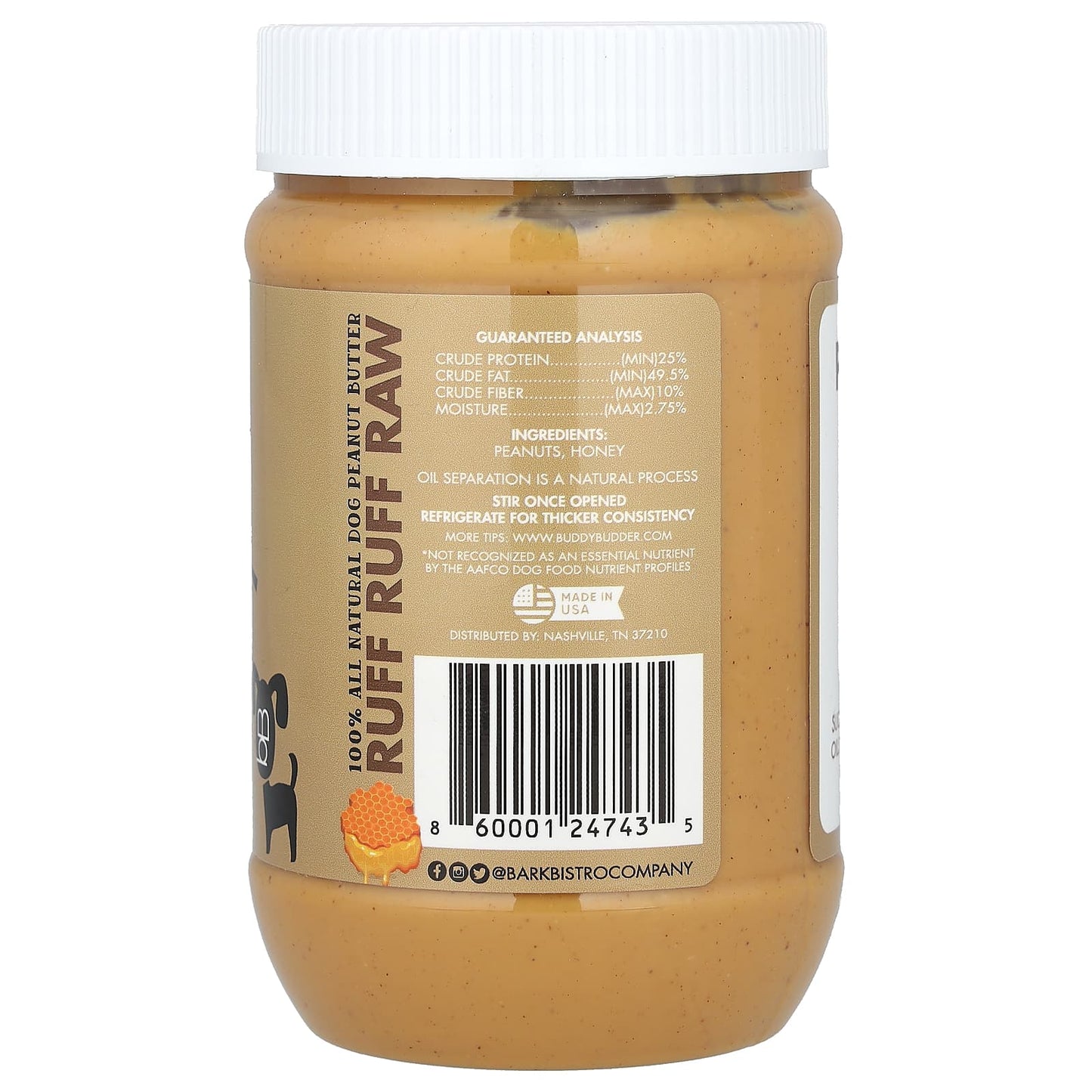 All-Natural Peanut Butter for Dogs | Healthy Treats by Bark Bistro - Image 2