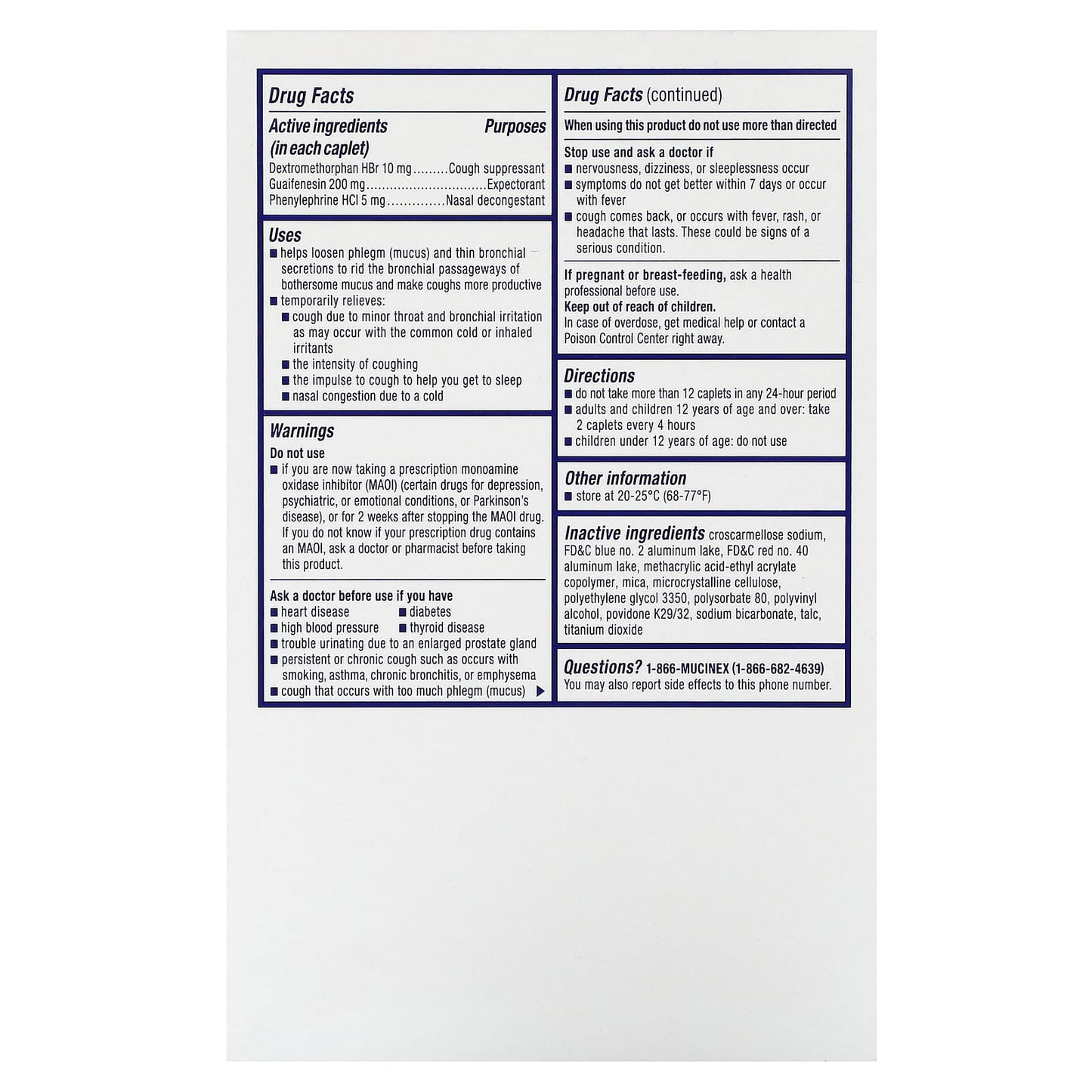 Mucinex Fast-Max, For Ages 12+, 20 Caplets - Image 2