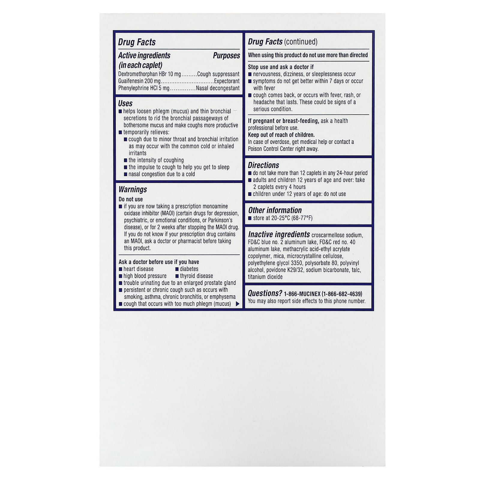 Mucinex Fast-Max, For Ages 12+, 20 Caplets - Image 2