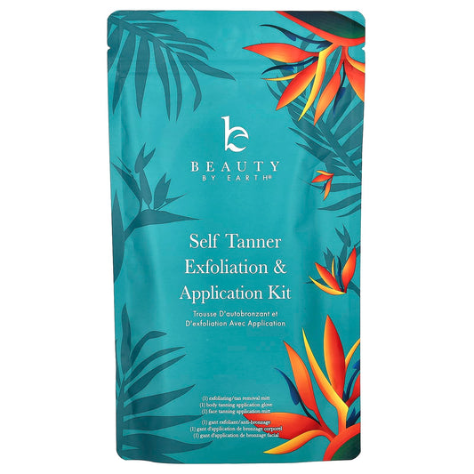 Get a Streak-Free Tan with Beauty By Earth Self Tanner Kit (3 Piece Set) - Image 1
