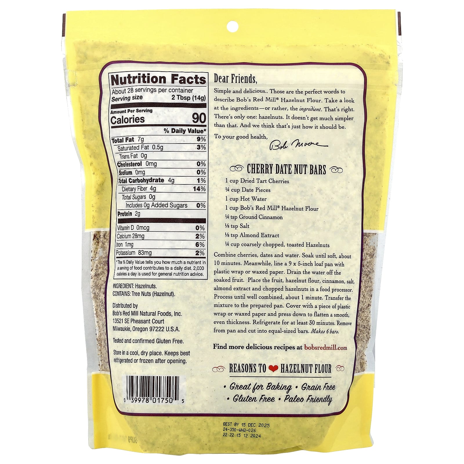 Hazelnut Flour by Bob’s Red Mill - Gluten-Free, Non-GMO, Paleo Friendly - Image 2