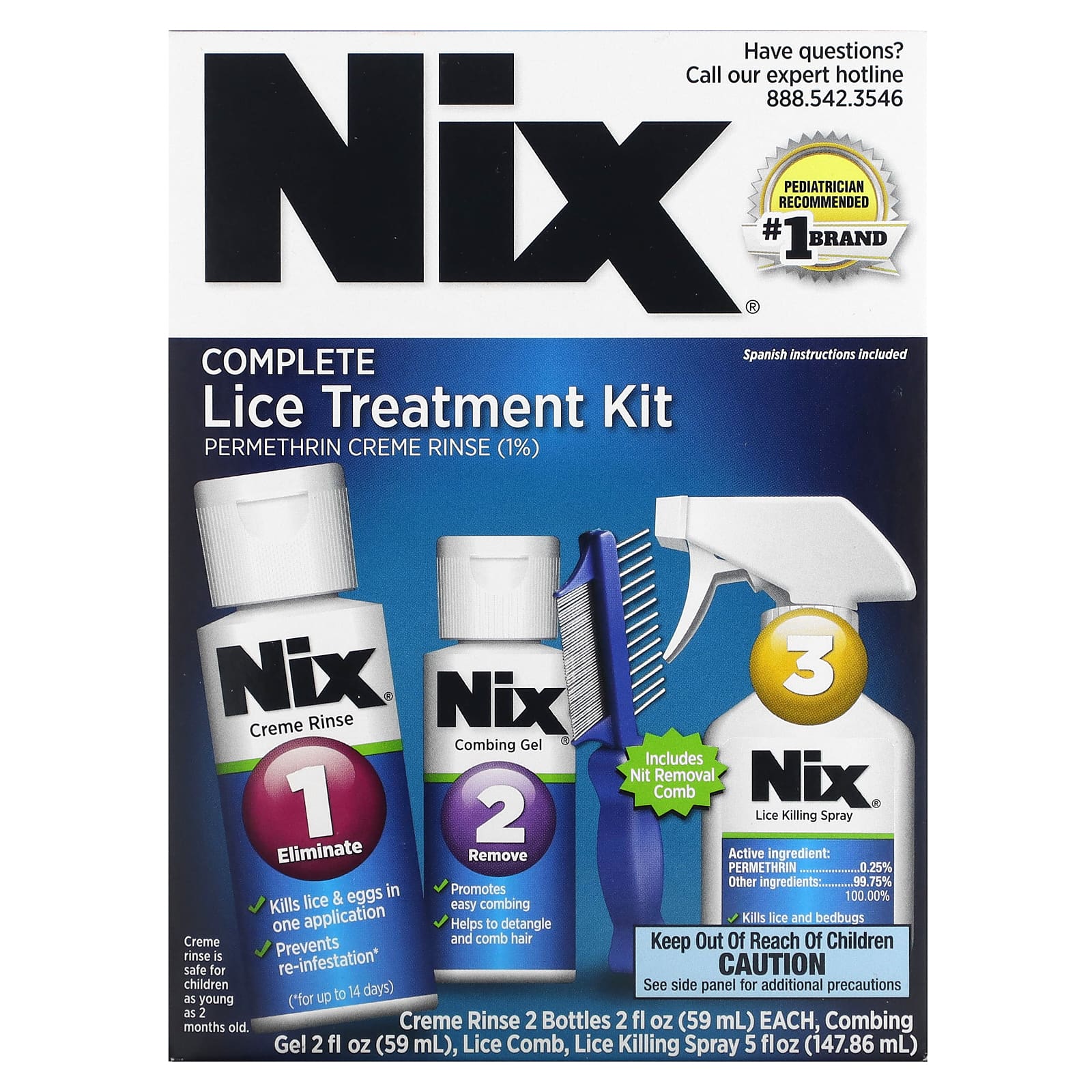 Nix, Complete Lice Treatment Kit , 1 Kit - Image 1