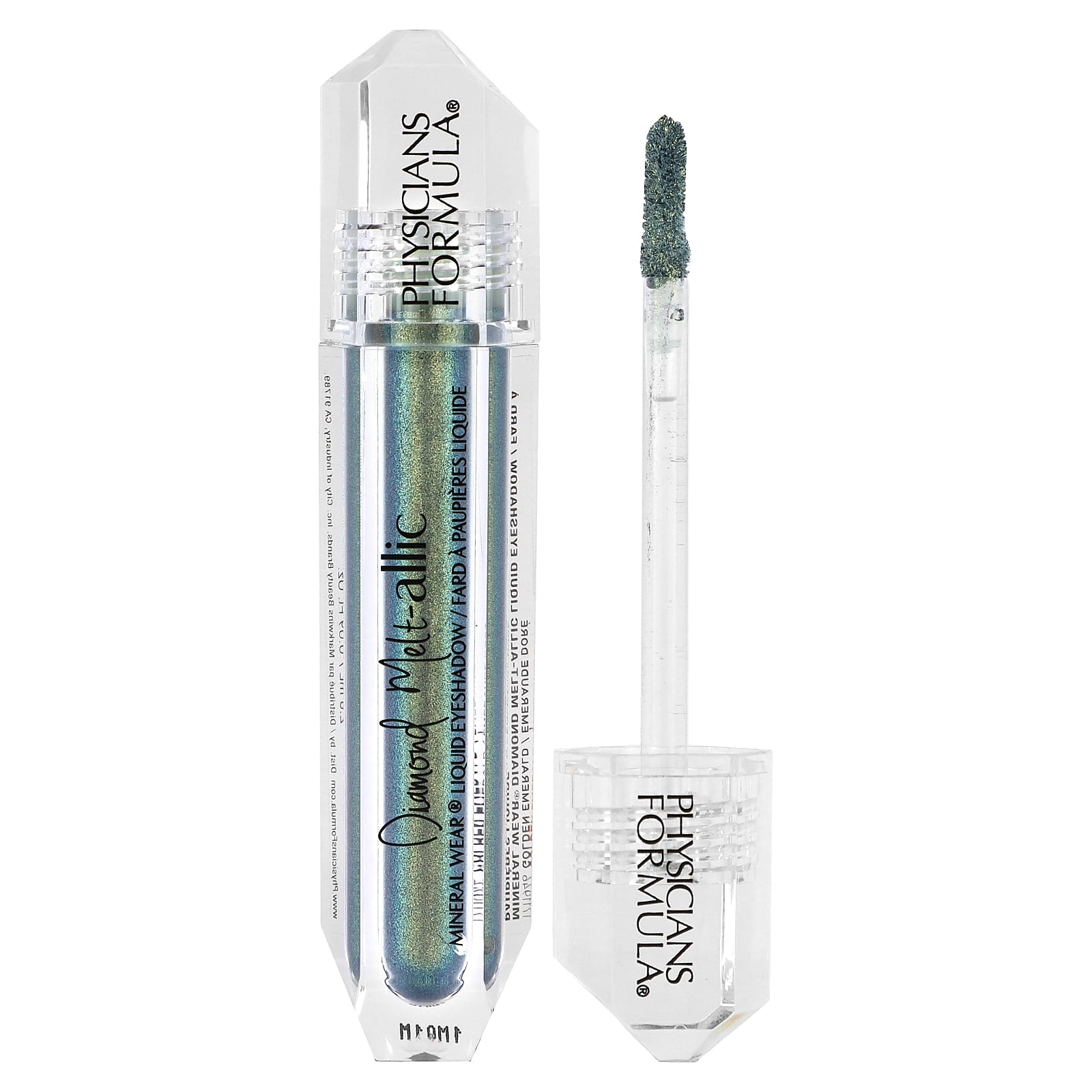 Physicians Formula, Mineral Wear, Diamond Melt-allic Liquid Eyeshadow, 1711946 Golden Emerald, 0.09 fl oz (2.8 ml) - Image 1