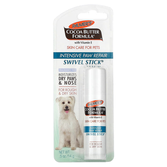 Palmer's for Pets, Cocoa Butter Formula with Vitamin E, Swivel Stick Intensive Paw Repair, For Rough & Dry Skin, Fragrance Free, 0.5 oz (14 g) - Image 1