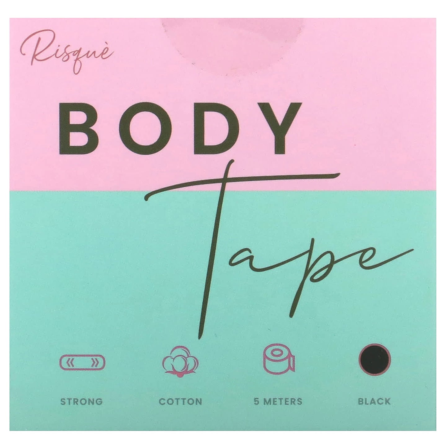 Risque, Body Tape, Black, 1 Roll, 5 Meters - Image 1