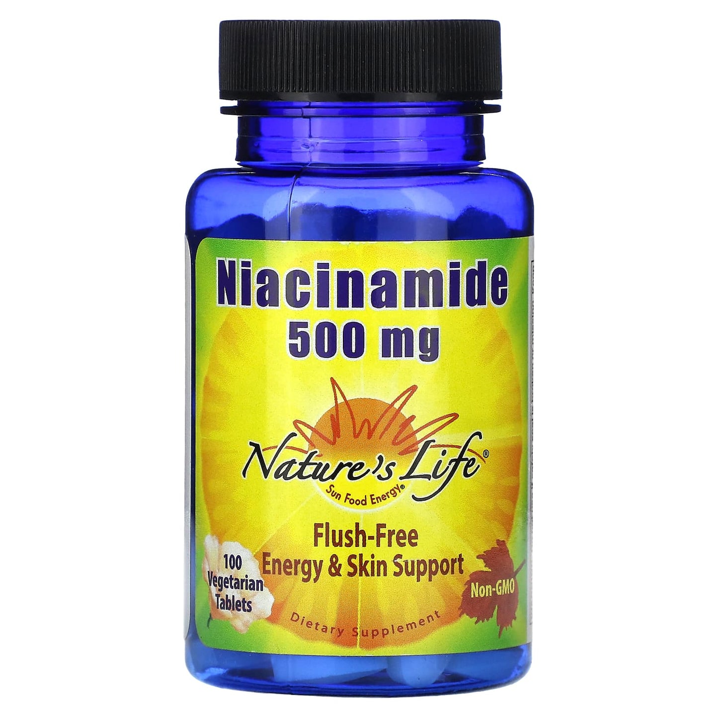 Nature's Life, Niacinamide, 500 mg, 100 Vegetarian Tablets - Image 1