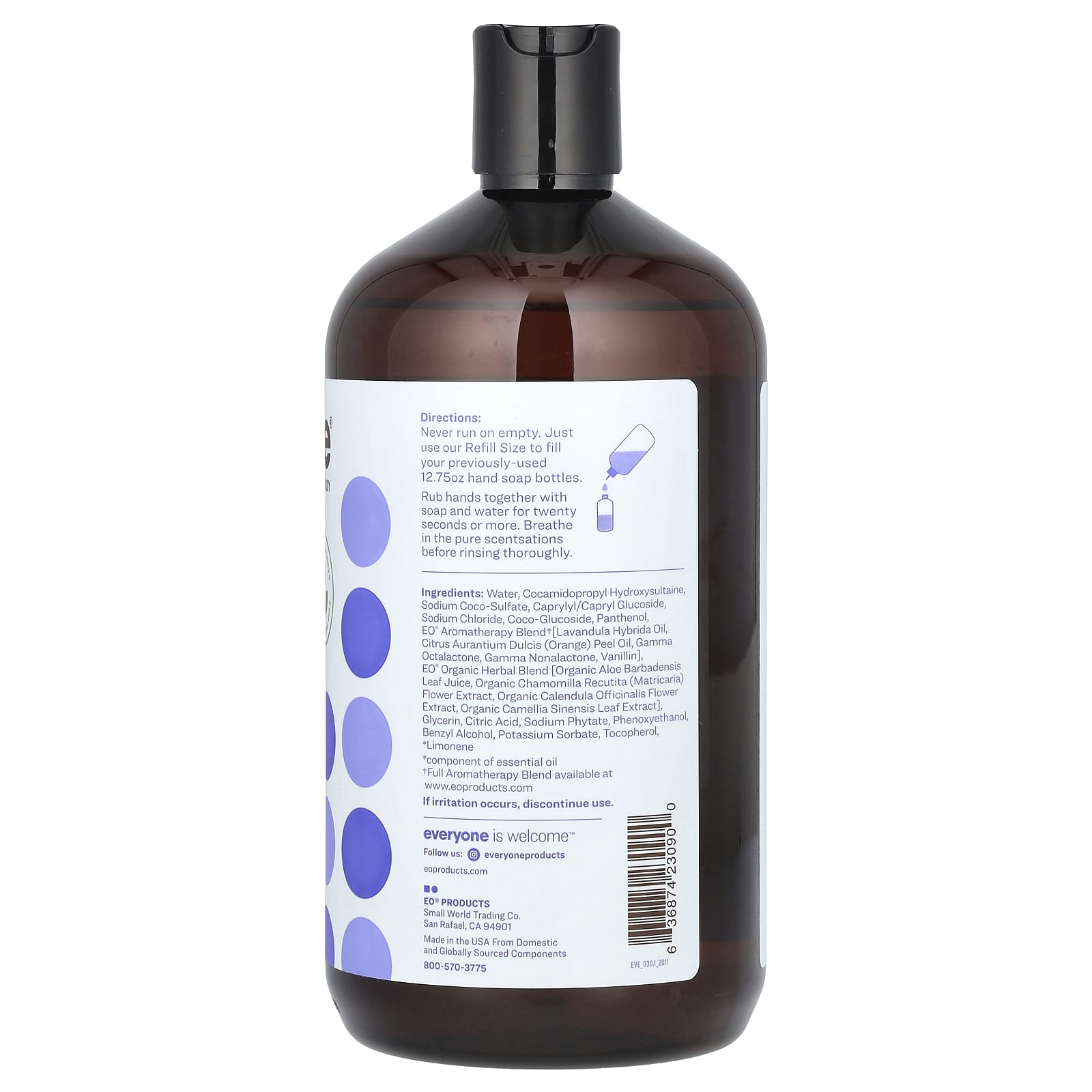 Nourishing Lavender + Coconut Hand Soap Refill, 32 fl oz, Cruelty Free - Image 2