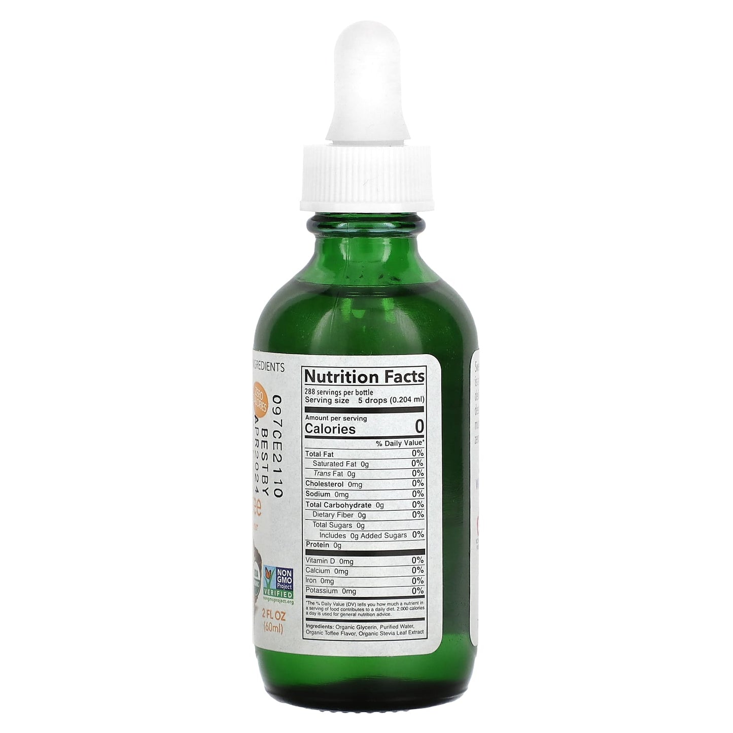 SweetLeaf Stevia, Organic Sweet Drops, English Toffee, 2 fl oz (60 ml) - Image 2