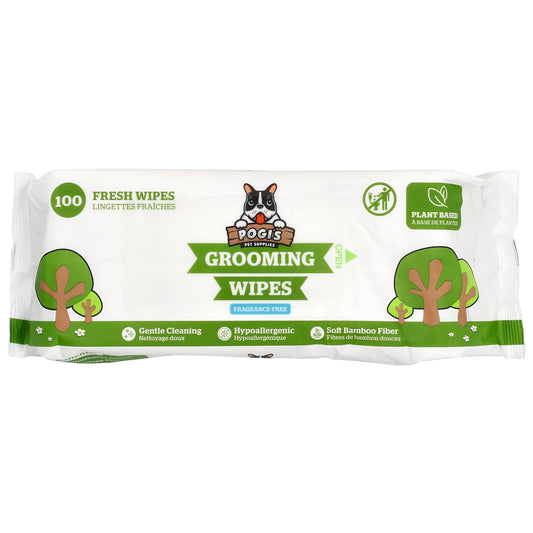 Pogi's Pet Supplies, Grooming Wipes, Fragrance Free, 100 Fresh Wipes - Image 1