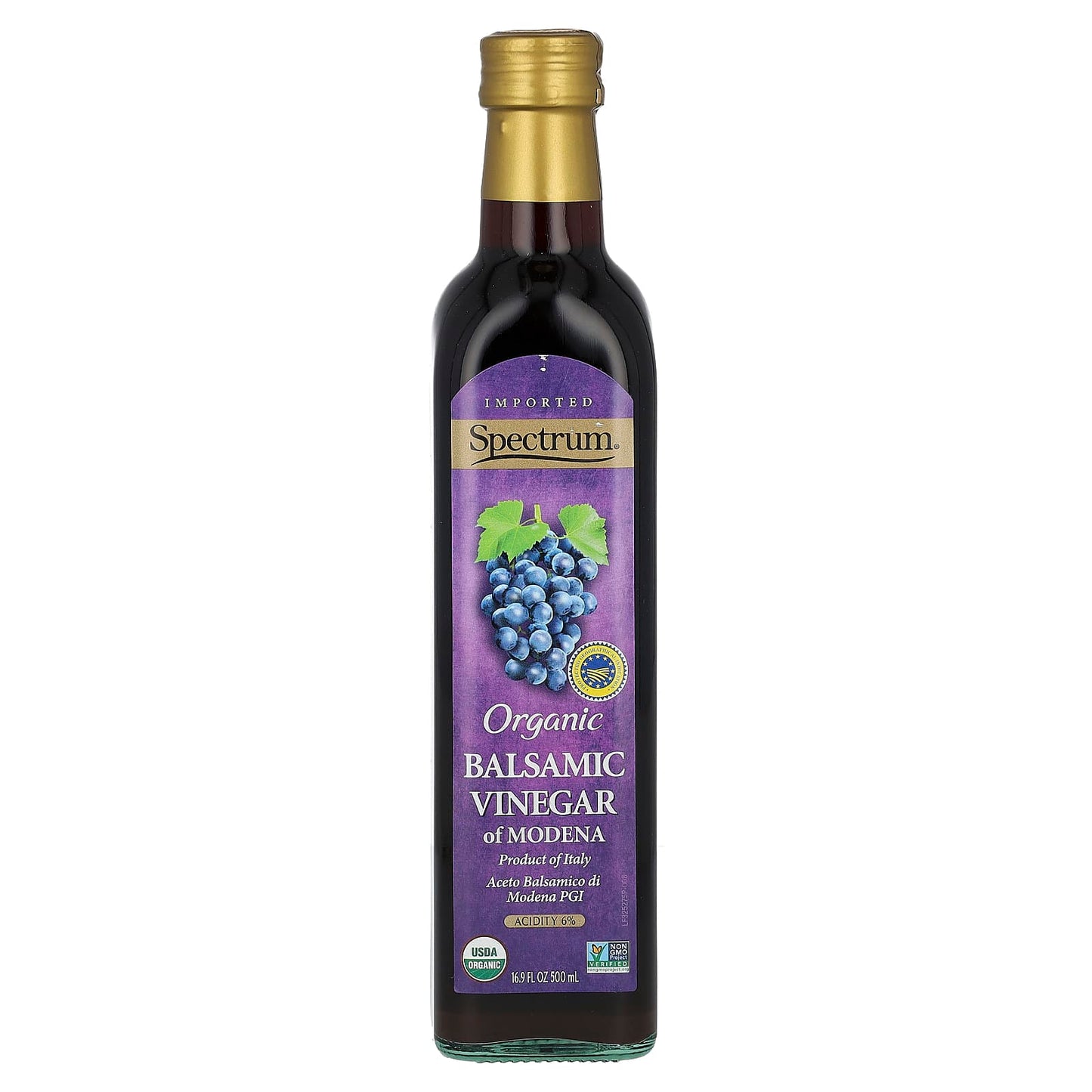 Spectrum Culinary, Organic Balsamic Vinegar of Modena, 16.9 fl oz (500 ml) - Image 1