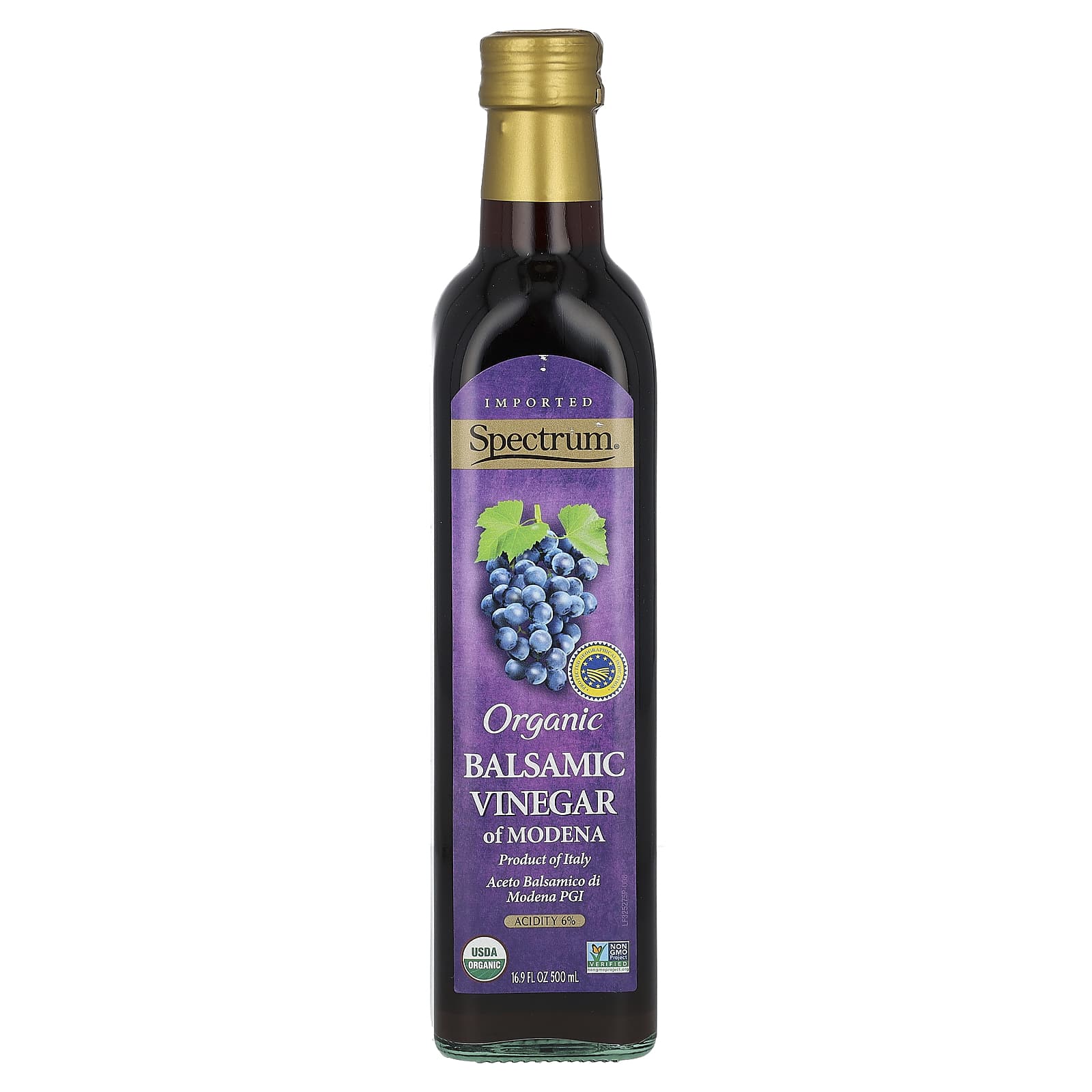 Spectrum Culinary, Organic Balsamic Vinegar of Modena, 16.9 fl oz (500 ml) - Image 1