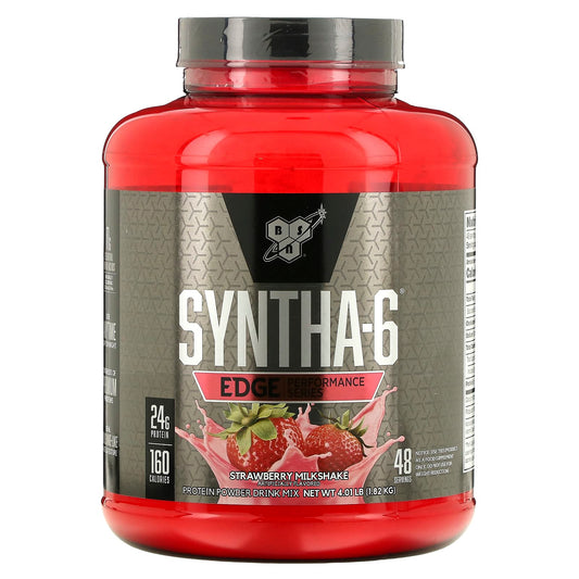 BSN Syntha-6 Edge Protein Powder - Strawberry Milkshake, 24g Protein - Image 1