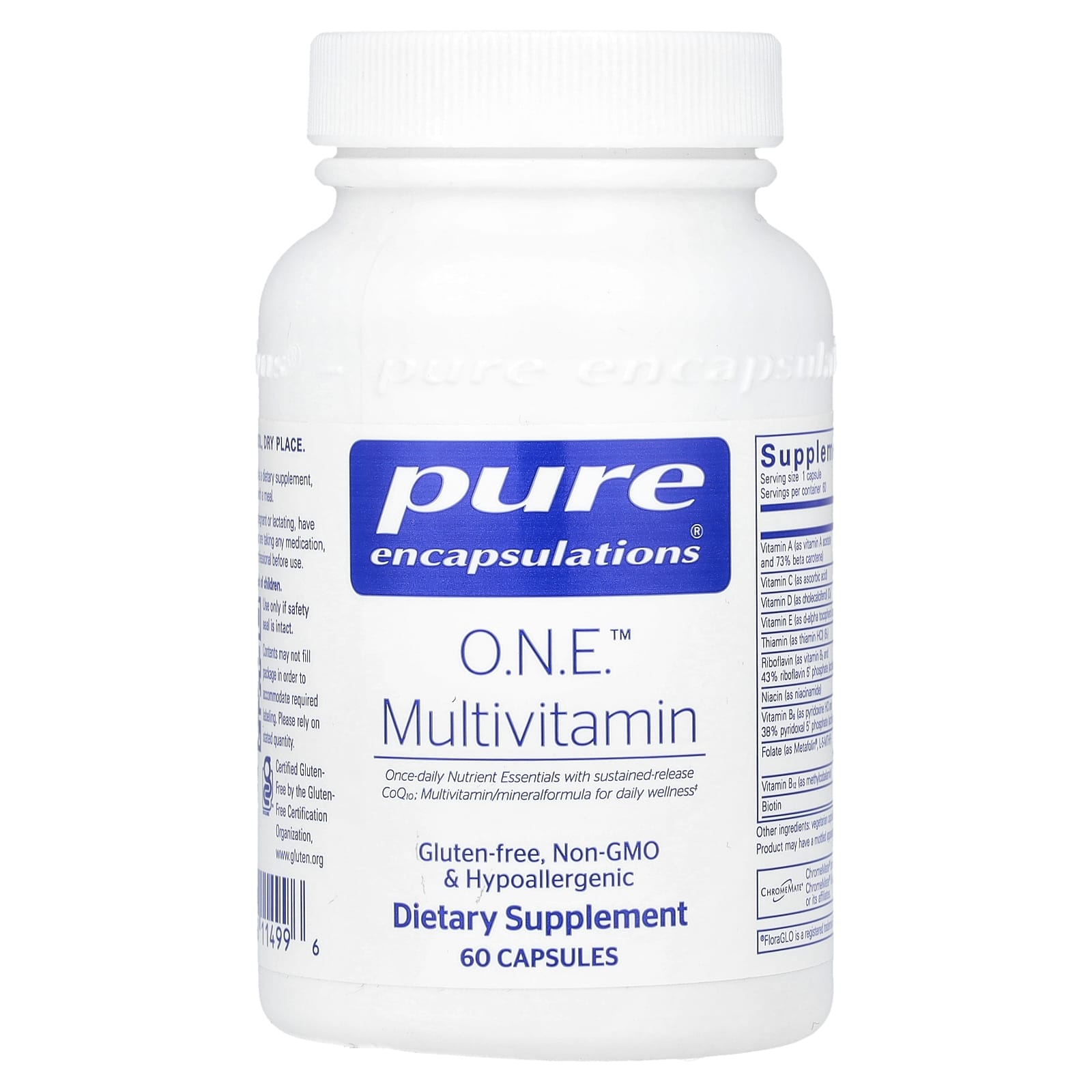 Pure Encapsulations, O.N.E.™ Multivitamin, 60 Capsules - Image 1