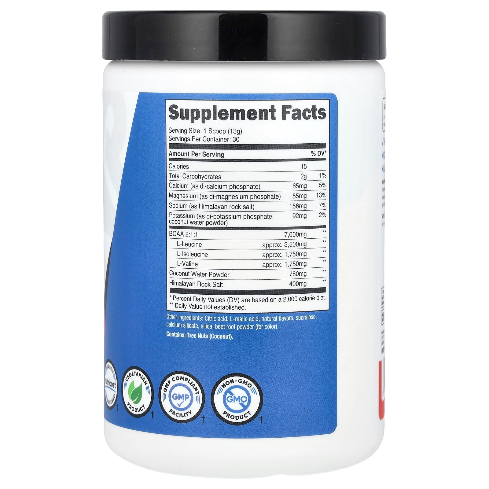 Nutricost, Performance, BCAA+, Fruit Punch, 14 oz (393 g) - Image 2
