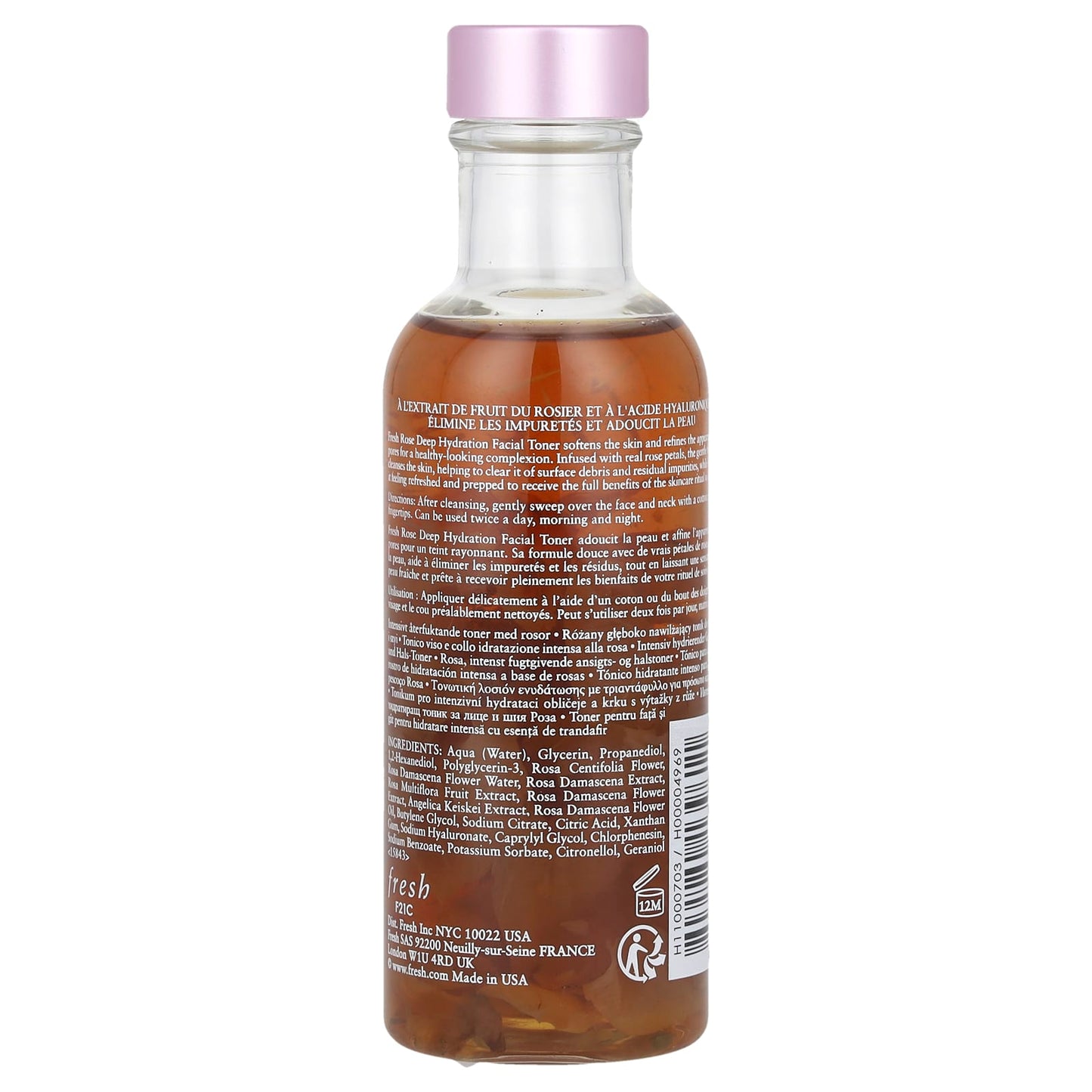 Rose Deep Hydration Facial Toner by Fresh - 100ml - Image 2