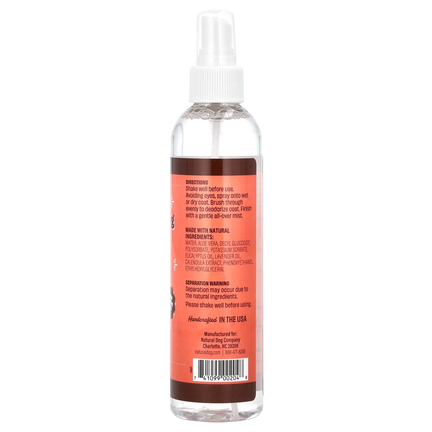Natural Dog Company, Soothing Itchy Dog Spritz, For Dogs, 8 fl oz (237 ml) - Image 2