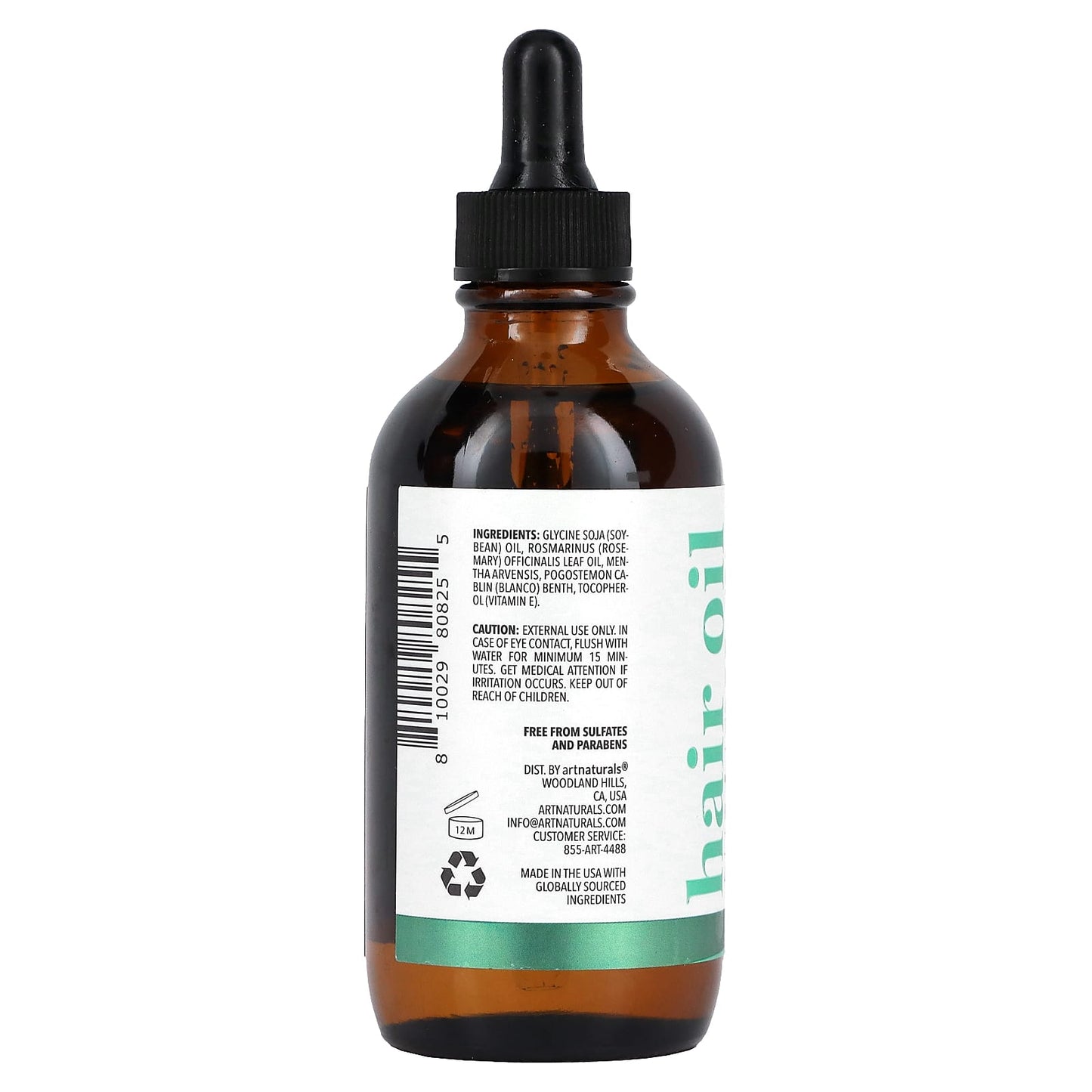Nourishing Rosemary Mint Hair Oil for Scalp & Hair Care - Image 2
