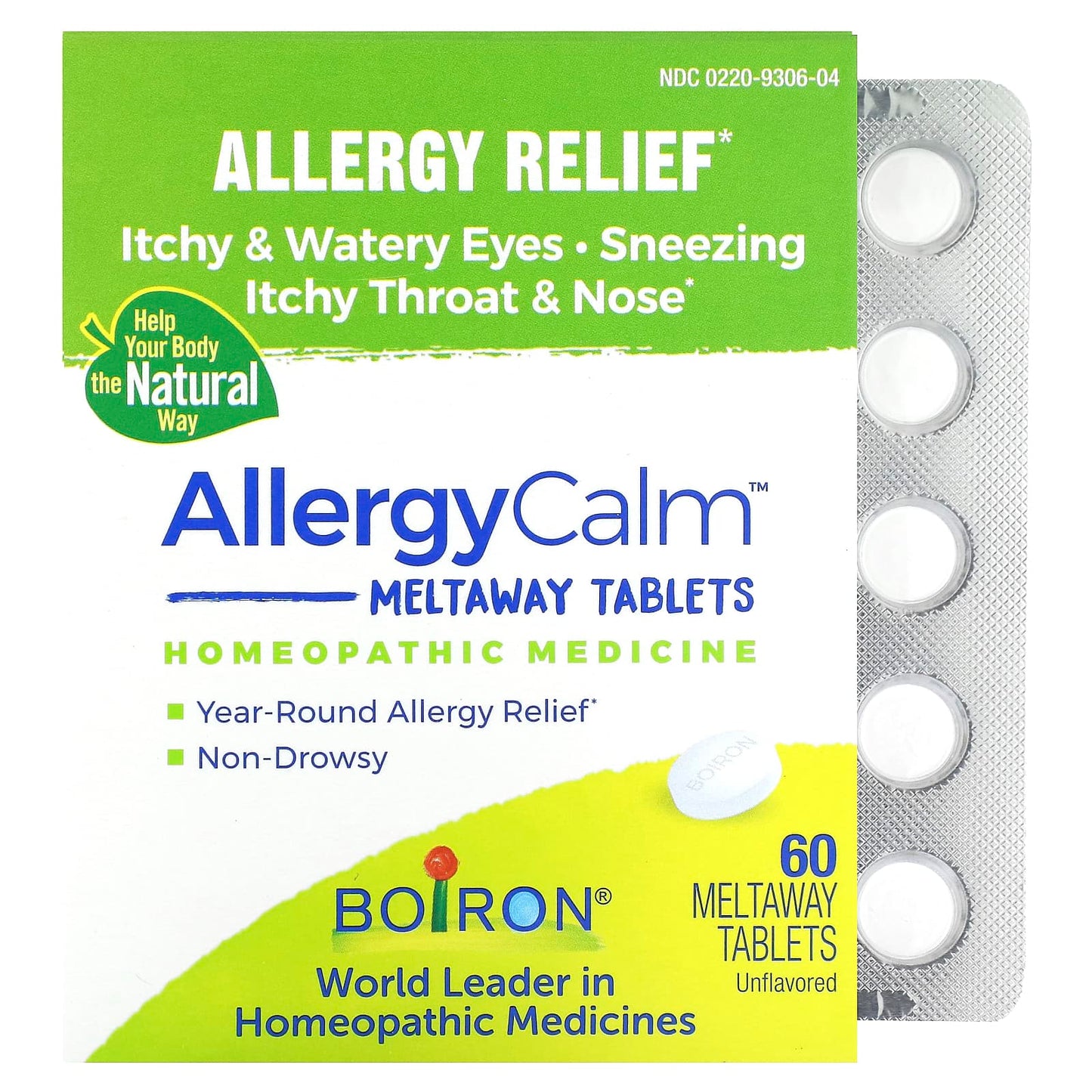 Boiron Allergy Relief 60 Meltaway Tablets - Natural Allergy Aid - Image 1