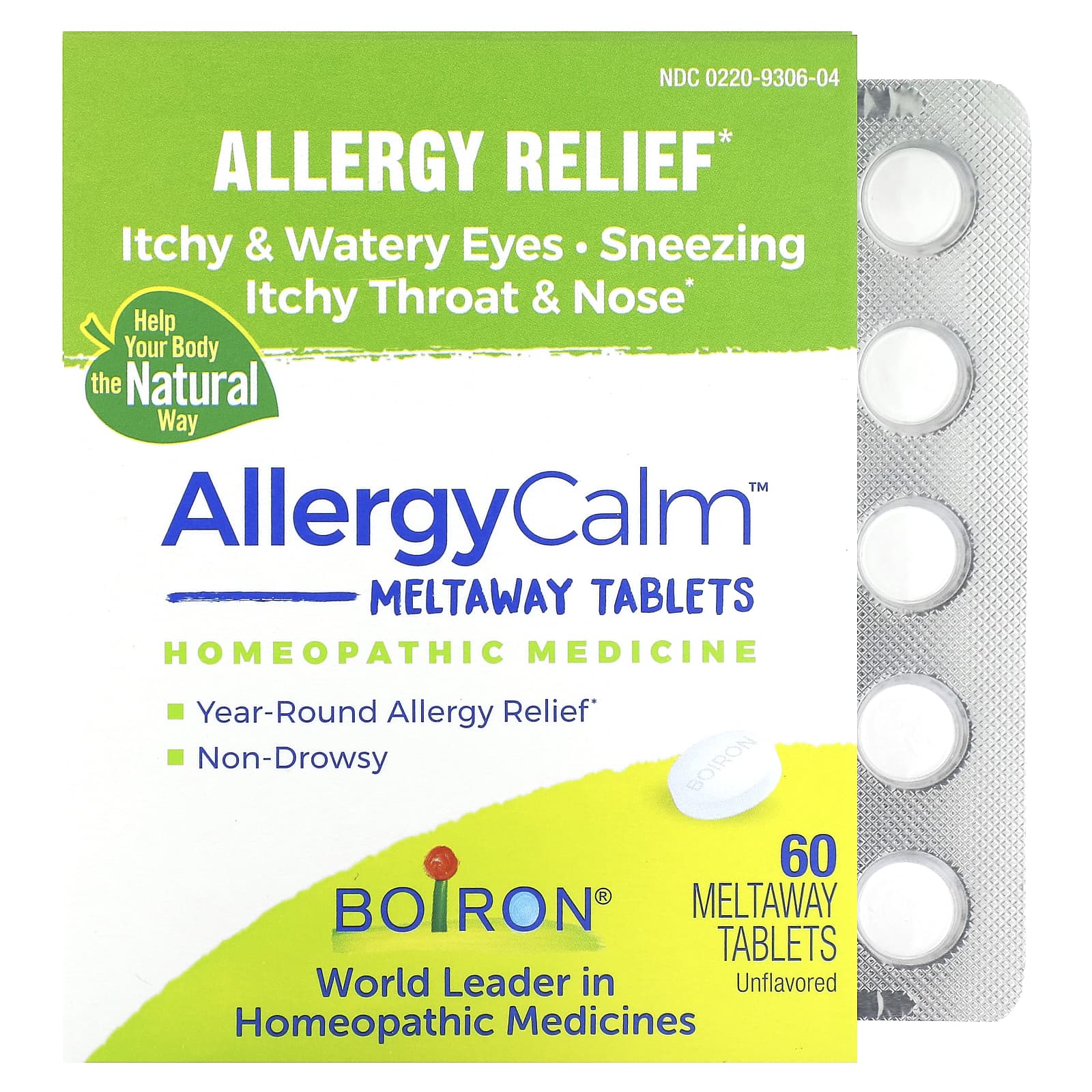 Boiron Allergy Relief 60 Meltaway Tablets - Natural Allergy Aid - Image 1