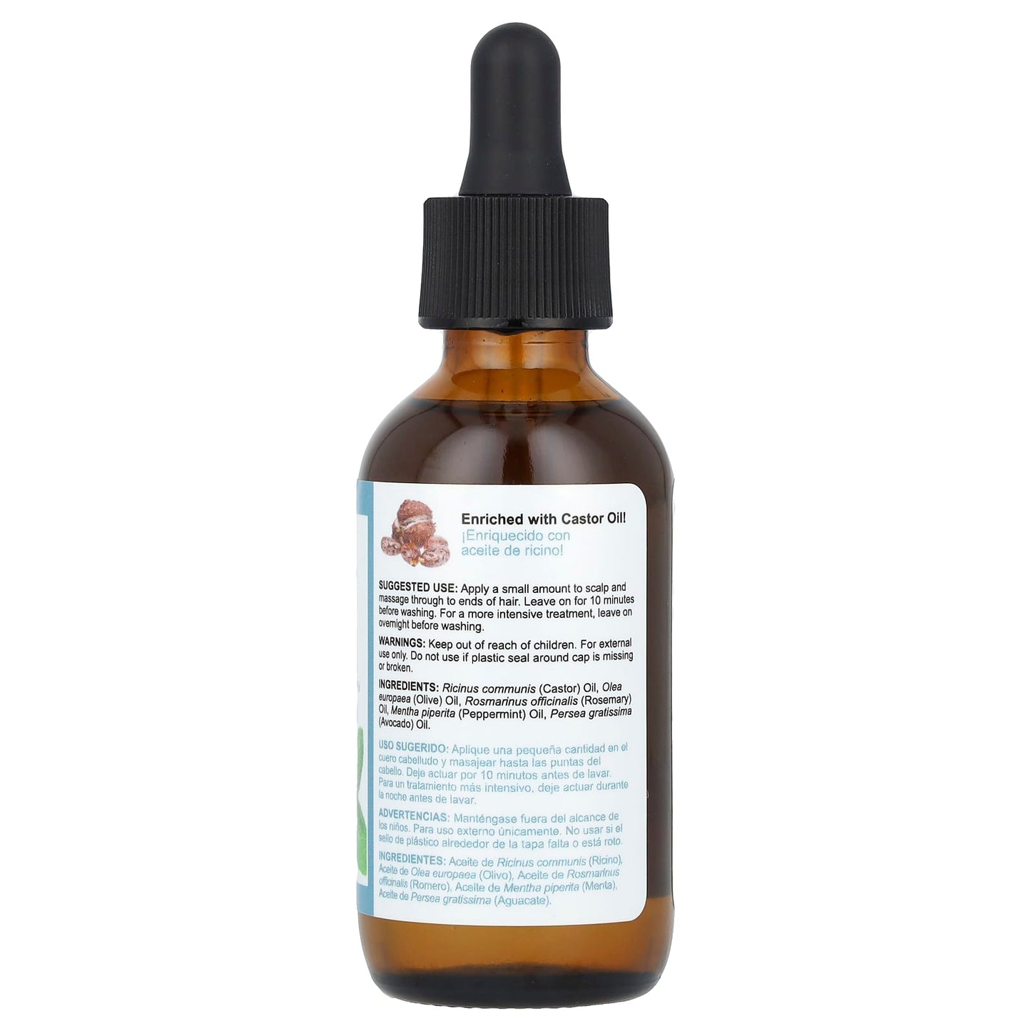 Rosemary Mint Hair & Scalp Oil for Nourished Locks, 2 fl oz by De La Cruz - Image 2