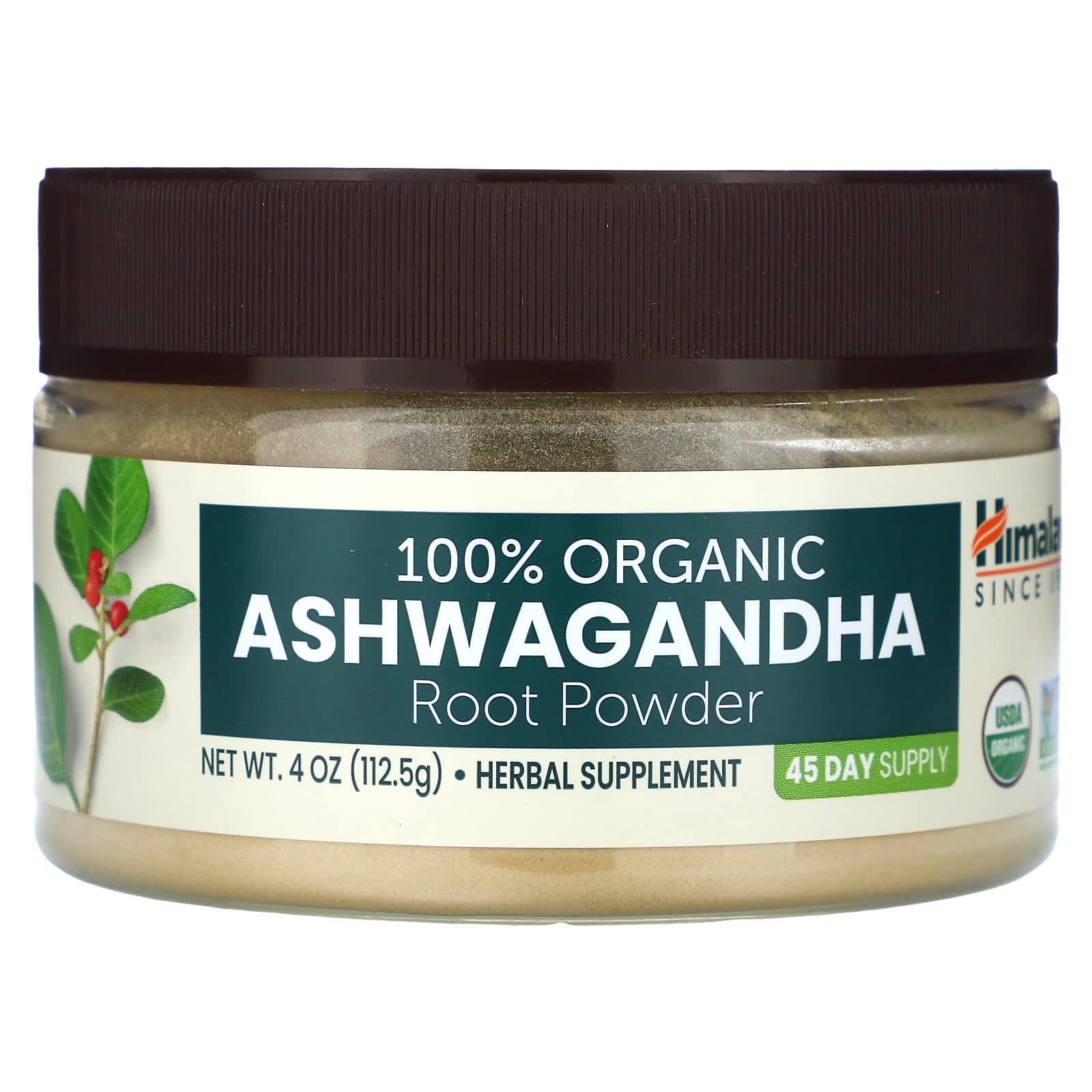 Organic Ashwagandha Root Powder for Stress & Energy - 4 oz - Image 1