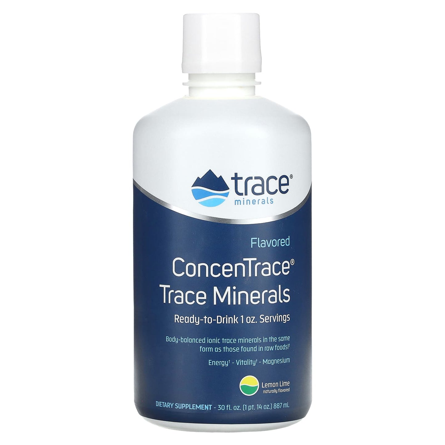ConcenTrace, Trace Minerals, Lemon Lime, 30 fl oz (887 ml)