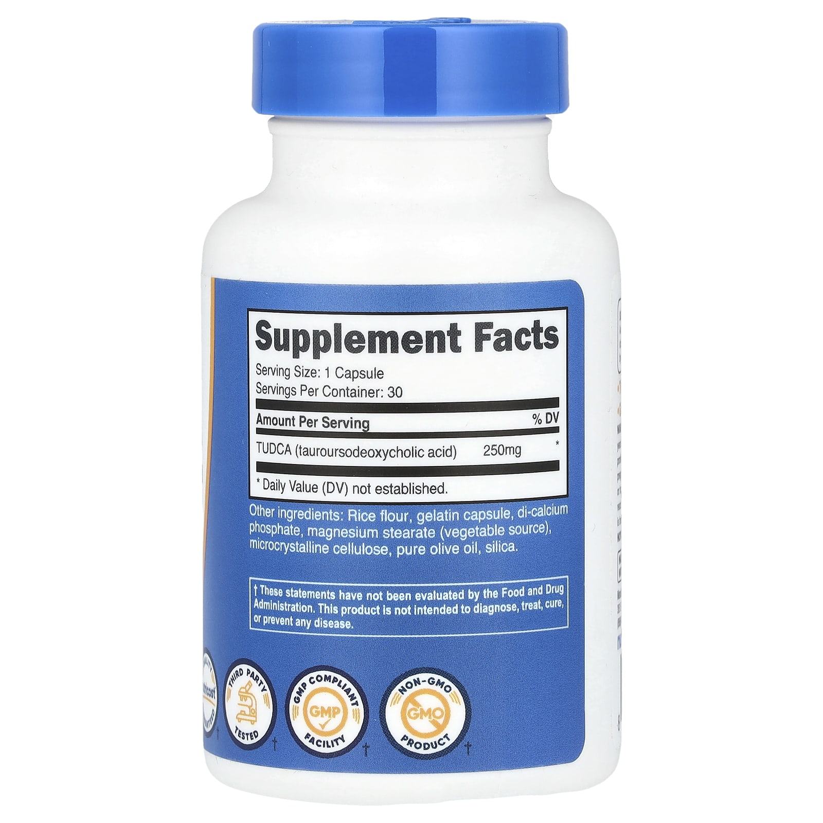 Nutricost, TUDCA, 250 mg, 30 Capsules - Image 2