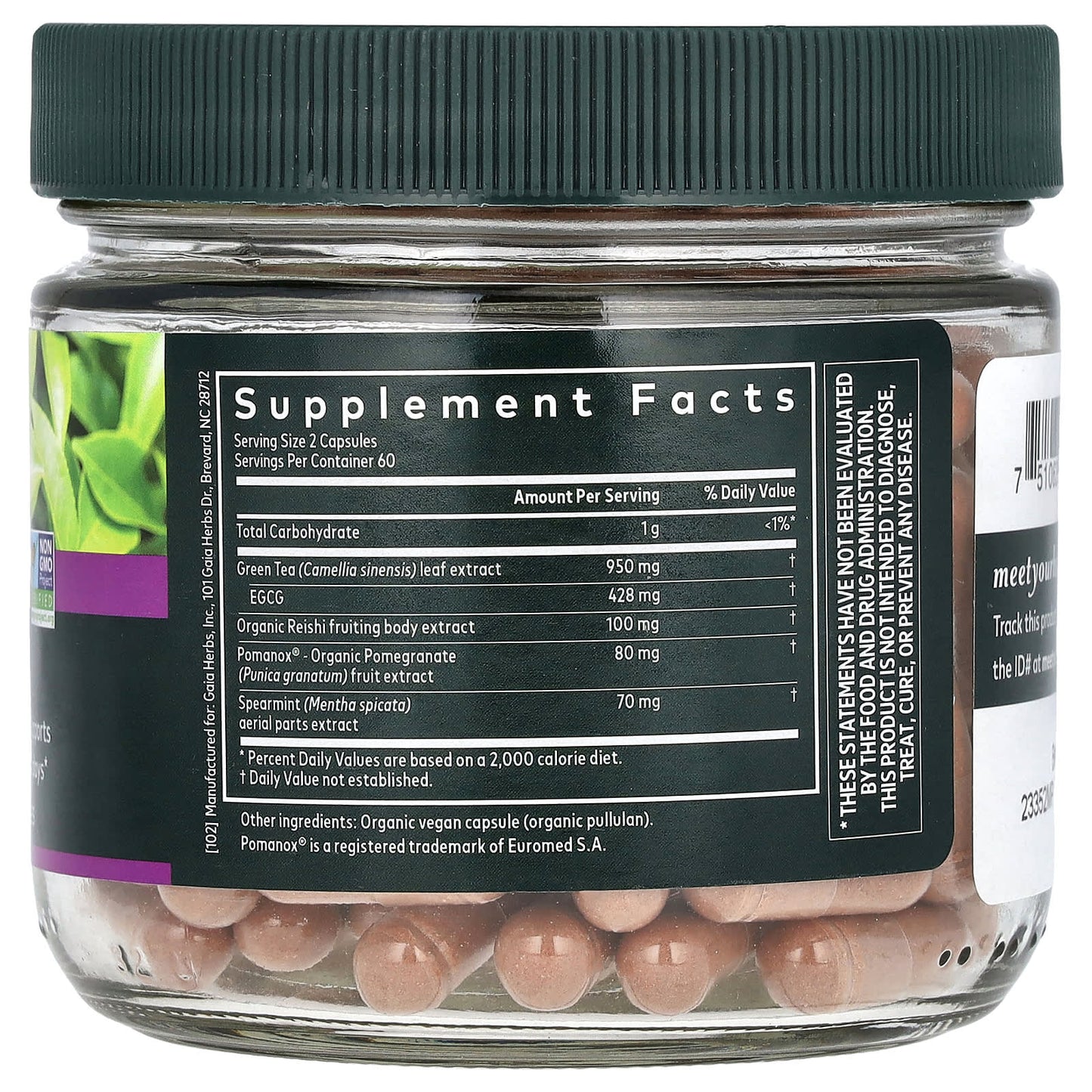 Gaia Herbs Women's Skin Support Supplement, 120 Vegan Capsules, Non-GMO - Image 2