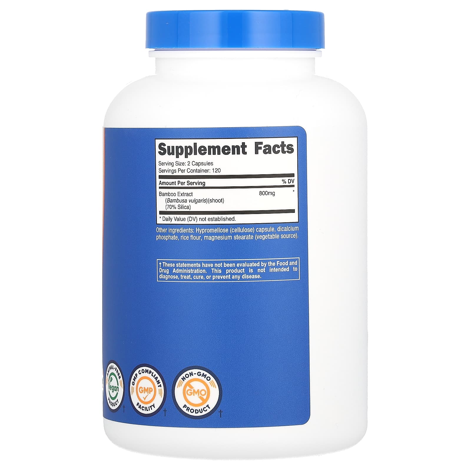 Nutricost, Bamboo Extract, 240 Capsules (400 mg per Capsule) - Image 2