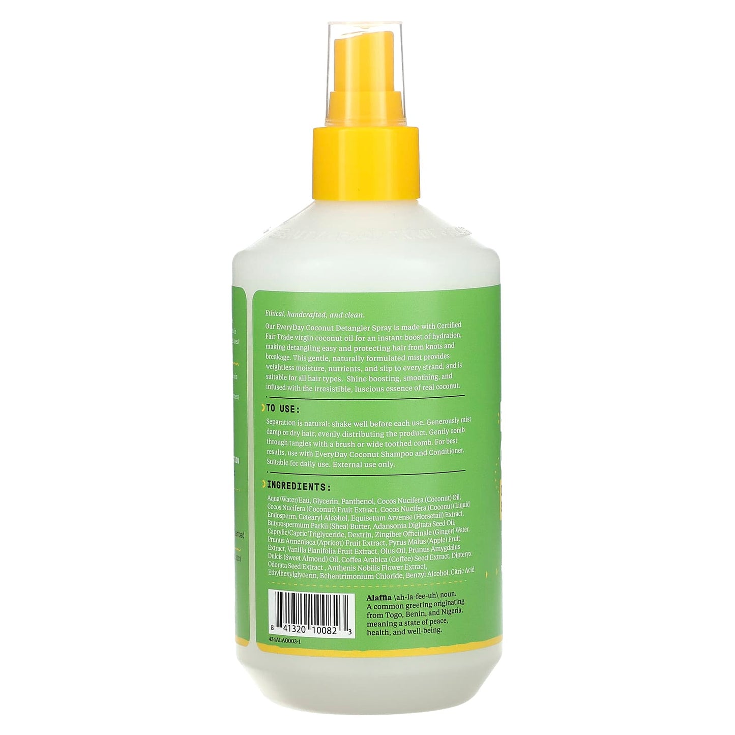 Alaffia Coconut Detangler Spray for All Hair Types - 12 fl oz - Image 2