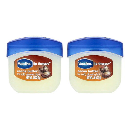 Vaseline, Lip Therapy®, Cocoa Butter, 2 Pack, 0.25 oz (7 g) Each - Image 1