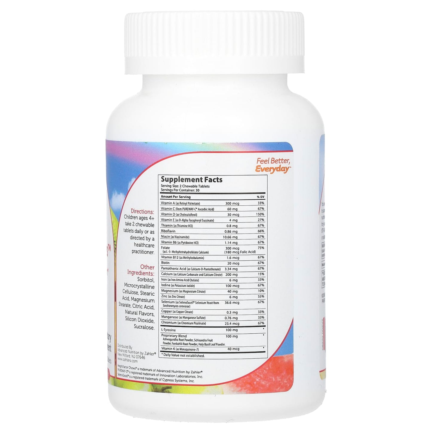 Zahler, Height Factor Chews™, Natural Berry, 60 Chewable Tablets - Image 2