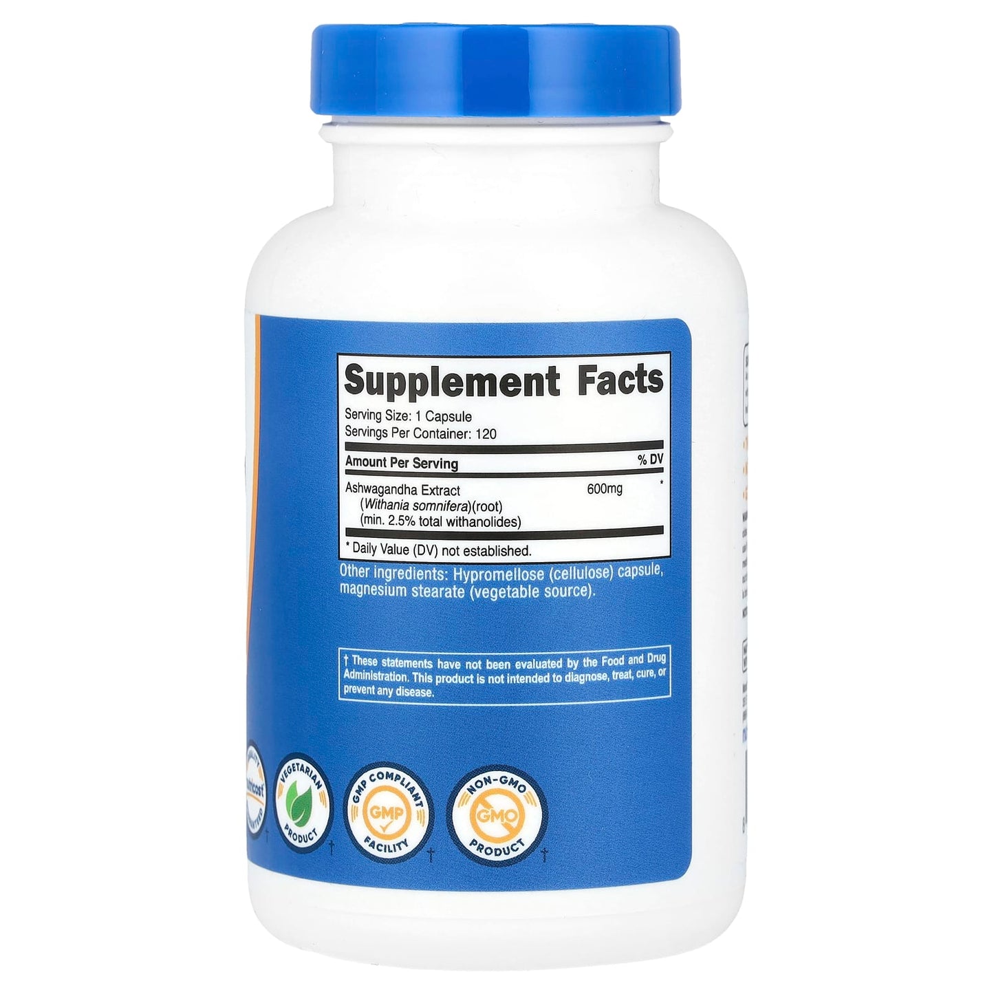 Nutricost, Ashwagandha Root Extract, 600 mg, 120 Capsules - Image 2