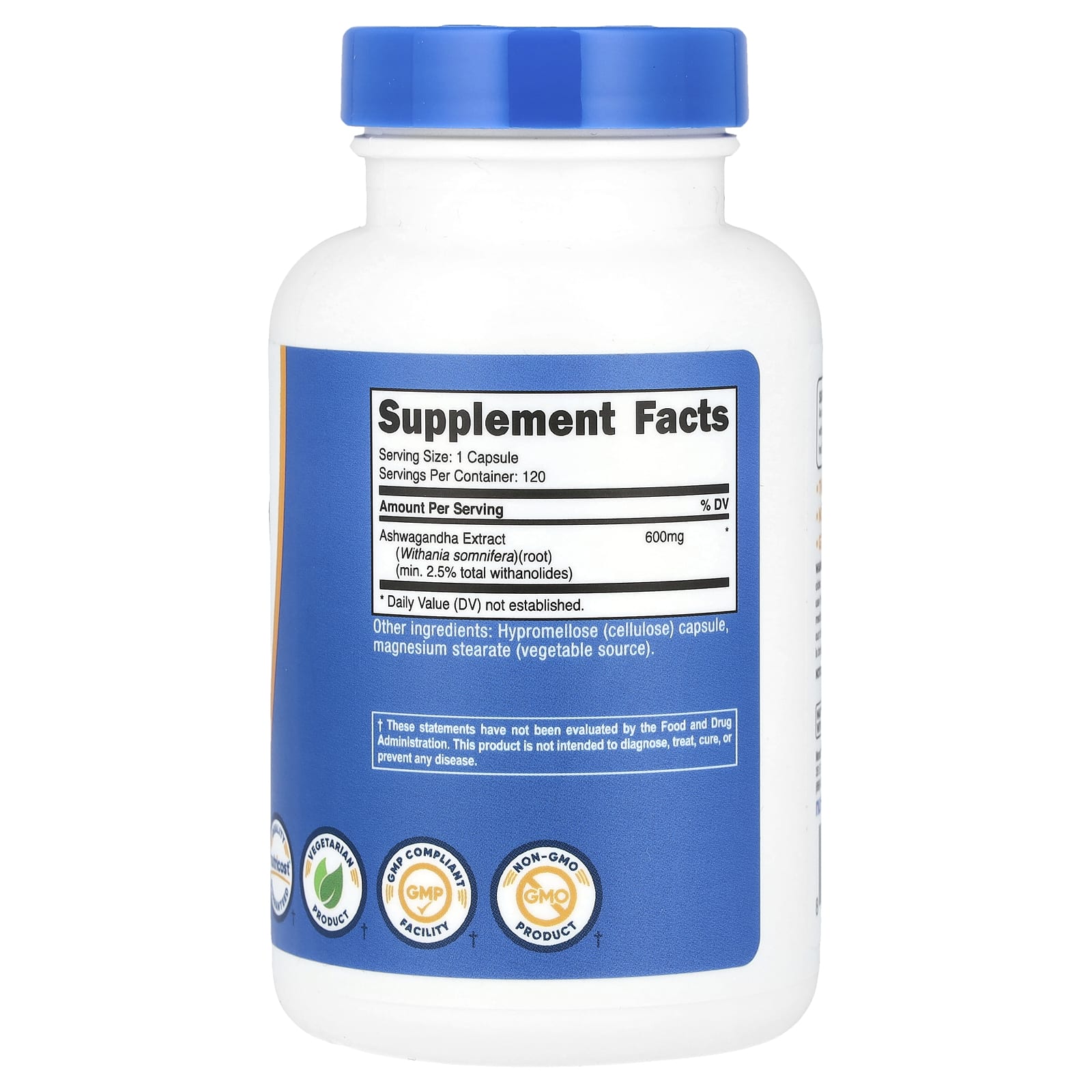 Nutricost, Ashwagandha Root Extract, 600 mg, 120 Capsules - Image 2