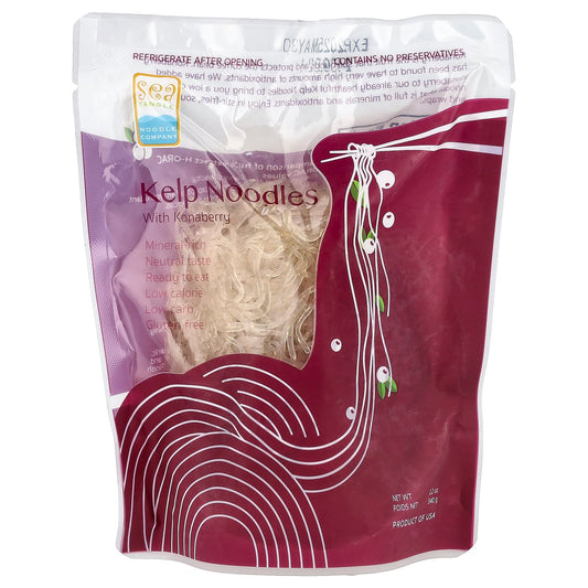 Sea Tangle Noodle Company, Kelp Noodles With Konaberry, 12 oz (340 g) - Image 1