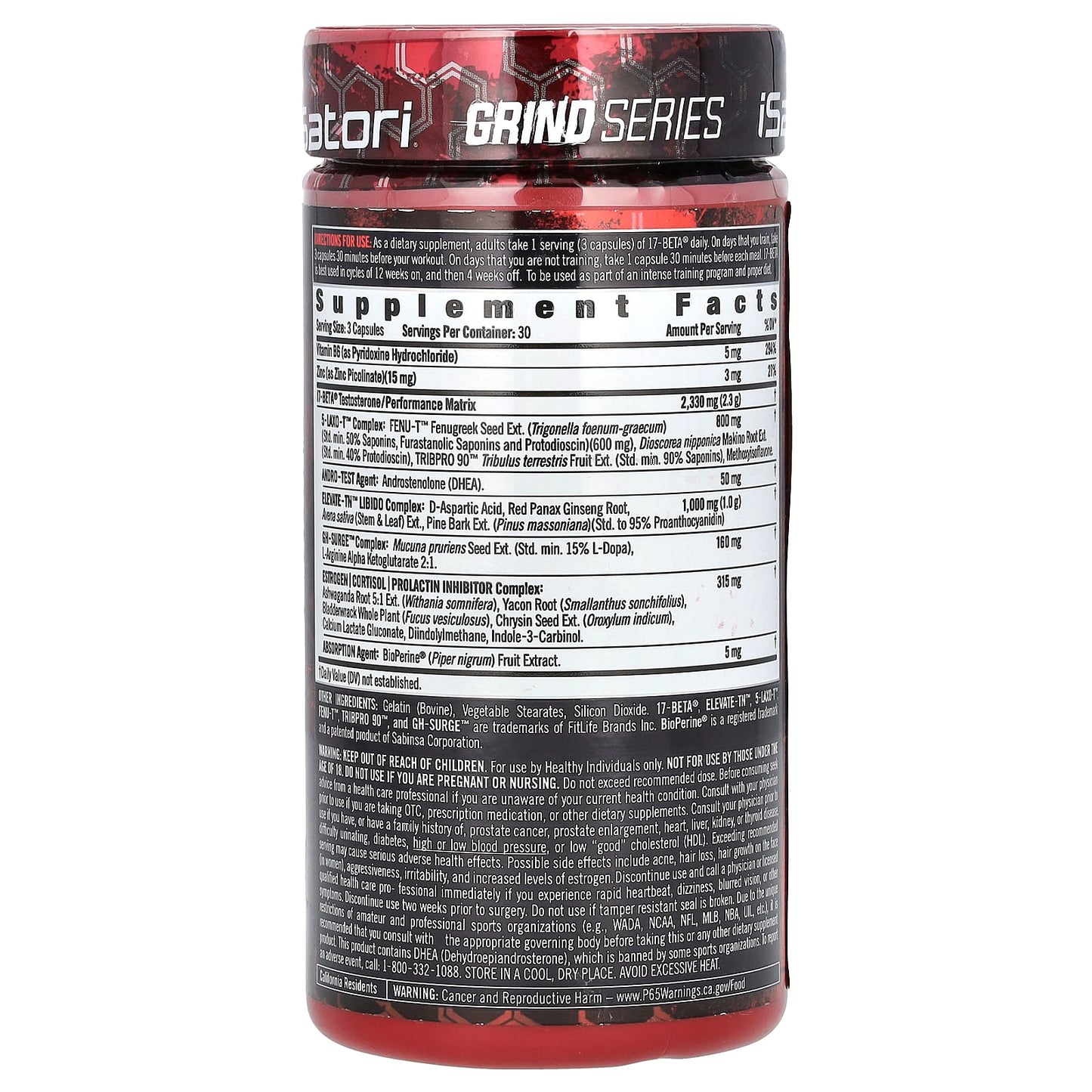 Boost Anabolic Axis with Isatori 17-Beta Testosterone Amplifier - Image 2