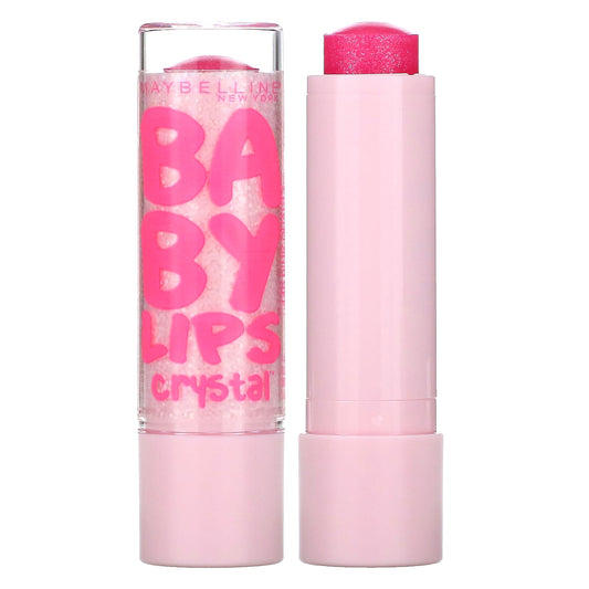 Maybelline, Baby Lips Crystal, Moisturizing Lip Balm, 140 Pink Quartz, 0.15 oz (4.4 g) - Image 1