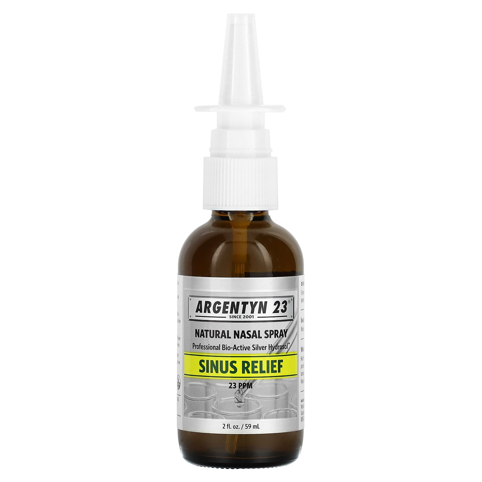 Sovereign Silver, Argentyn 23, Natural Nasal Spray, Sinus Relief, 2 fl oz (59 ml) - Image 1