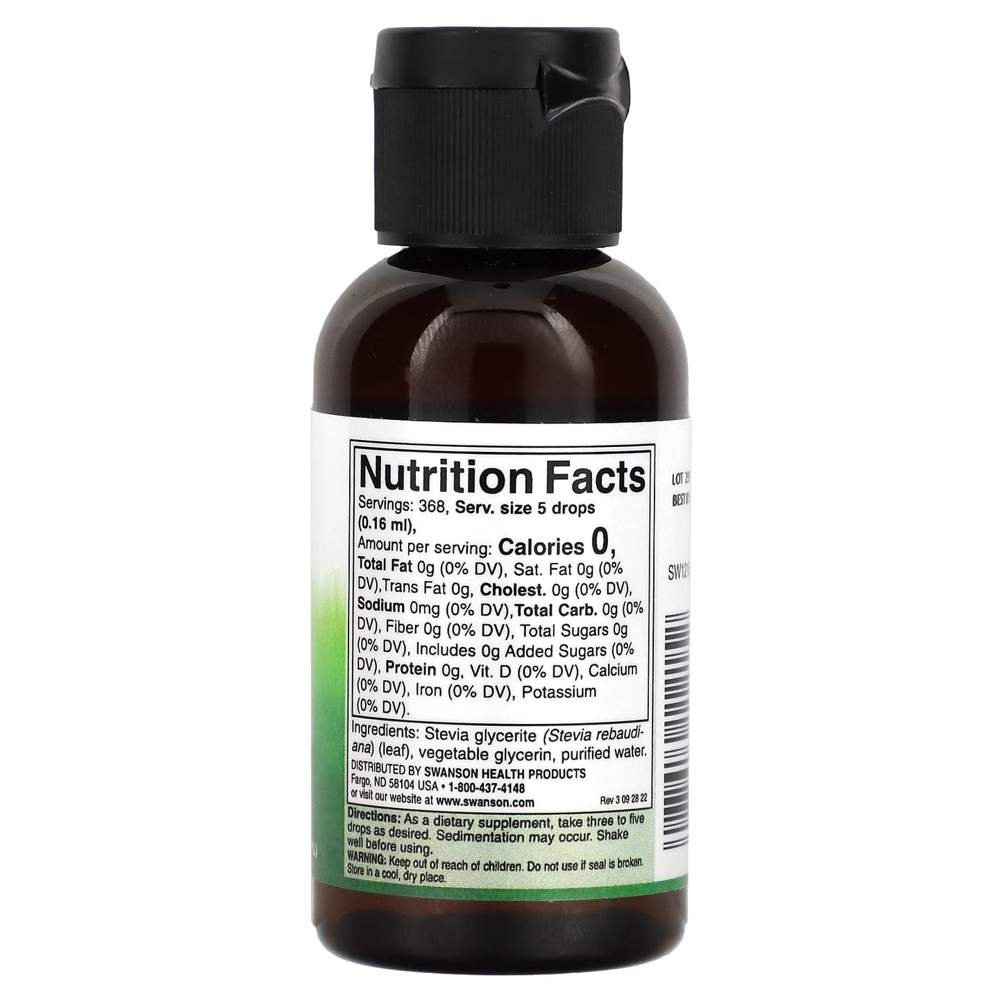 Swanson, Stevia Liquid Extract, Alcohol Free, 2 fl oz (59 ml) - Image 2