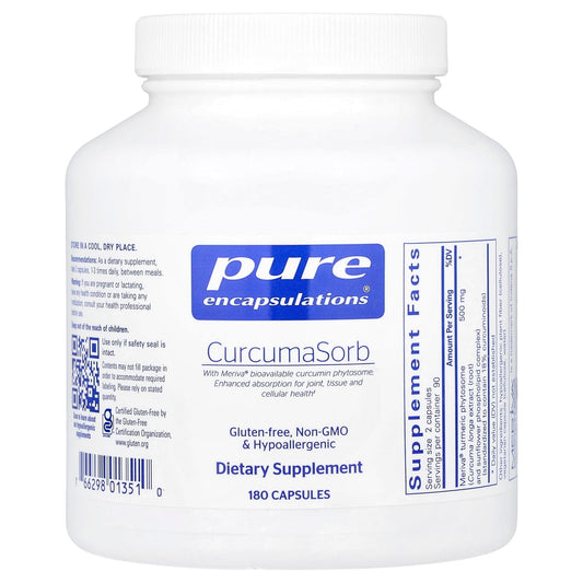 Pure Encapsulations, CurcumaSorb, 180 Capsules (250 mg per Capsule) - Image 1