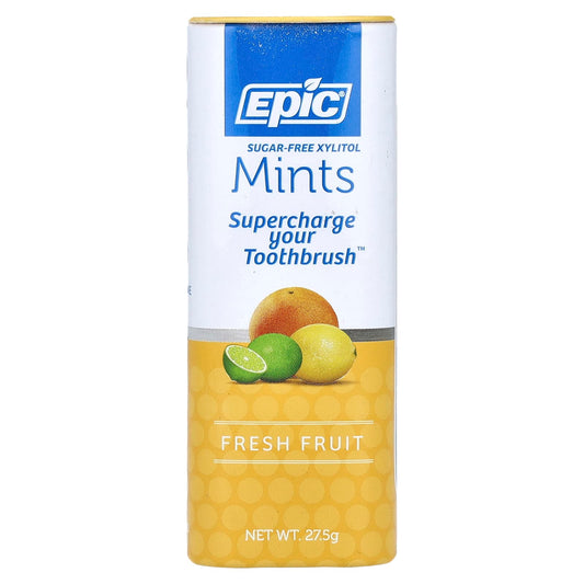 Fresh Fruit Xylitol Mints by Epic Dental - Sugar Free & Gluten Free - Image 1