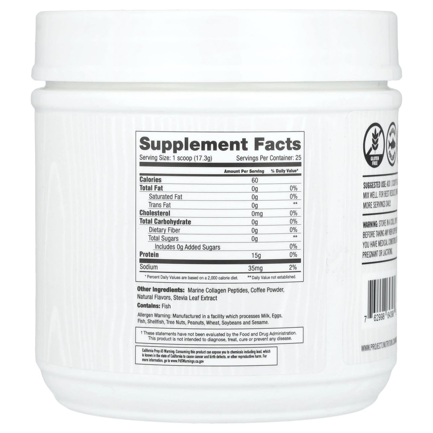 Martha Stewart Wellness, Marine Wellness Collagen, Coffee, 15.27 oz (432.5 g) - Image 2