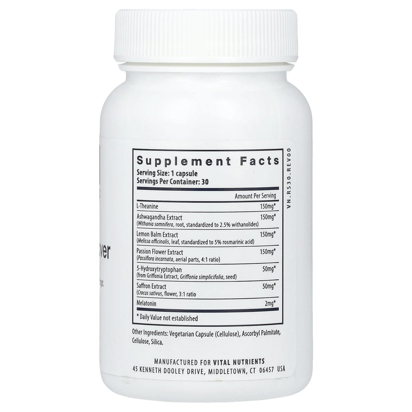 Vital Nutrients, Sleep + Recover , 30 Vegan Capsules - Image 2