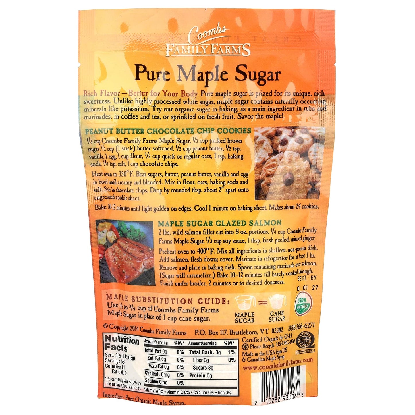 Pure Organic Maple Sugar by Coombs Family Farms, 6 oz - Rich Flavor for Baking - Image 2
