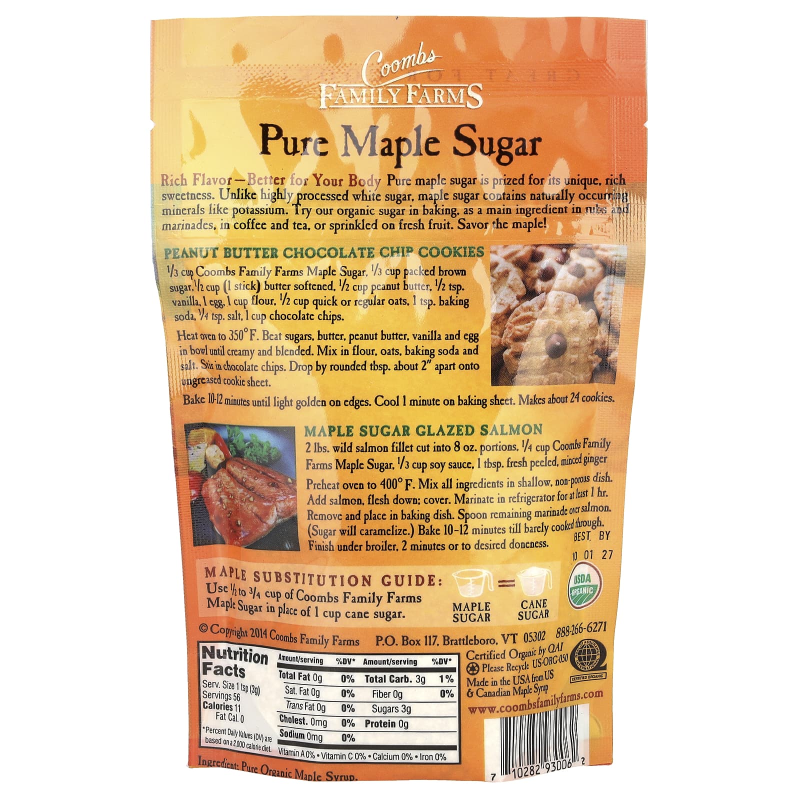 Pure Organic Maple Sugar by Coombs Family Farms, 6 oz - Rich Flavor for Baking - Image 2